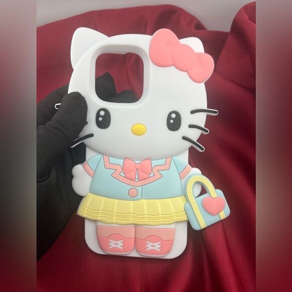 Cute KT Cat 3D Case for iPhone 16 Pro Max - Picture 4 of 5